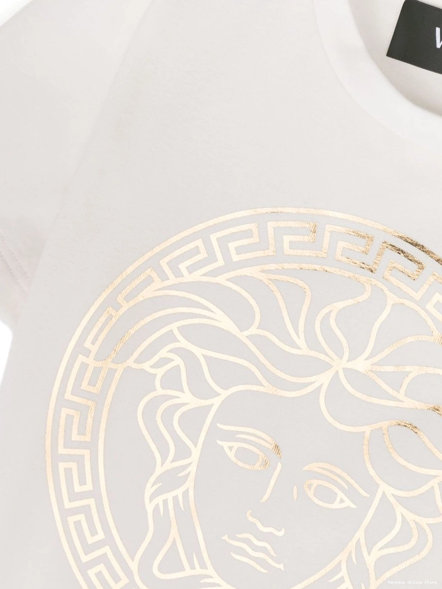 Cheap Women Versace cotton Head-print T-shirt Medusa 0822